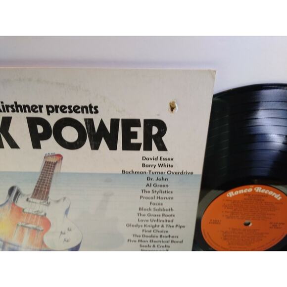 Rock Power Ronco Vinyl LP Record Album 1974 Black Sabbath Alice Cooper Faces - Picture 2 of 4